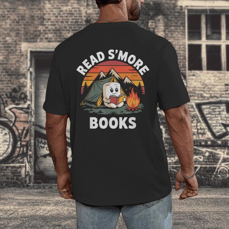 Read S'More Books Cute Campfire Reading Book Lovers Men's Back Print T-Shirt
