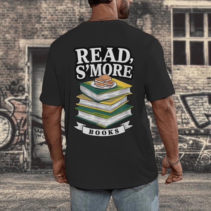 Read S'More Books Marshmallow Reading Smores Men's Back Print T-Shirt