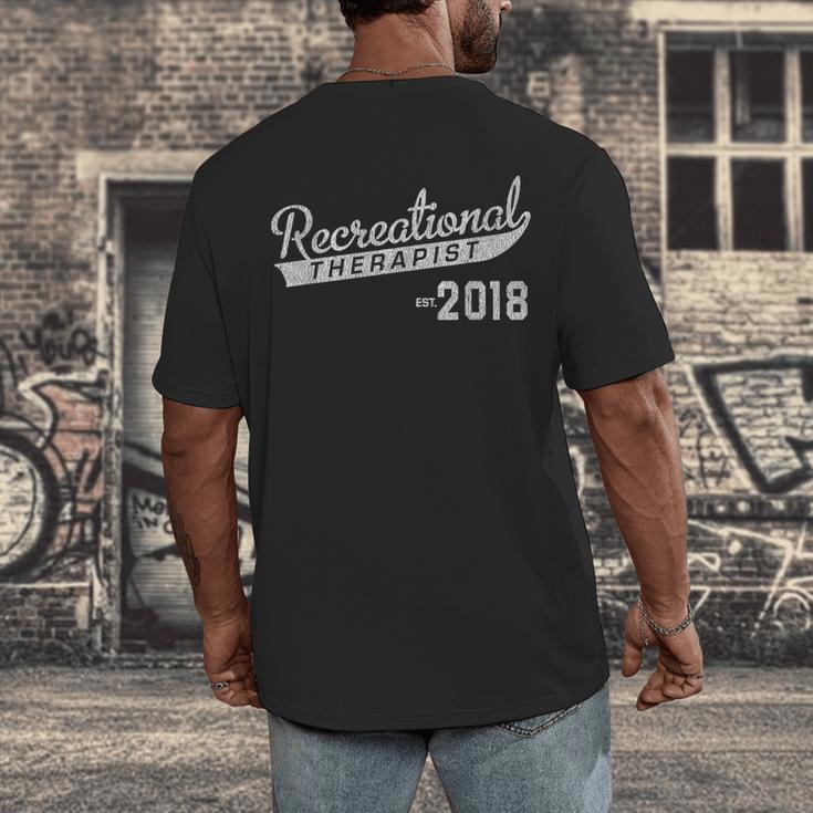 Recreational Therapy Shirt Graduation Men's Back Print T-Shirt