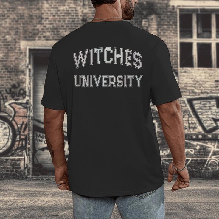 Retro Don'T Call Me WITCHES UNIVERSITY Introvert Sarcastic Men's Back Print T-Shirt