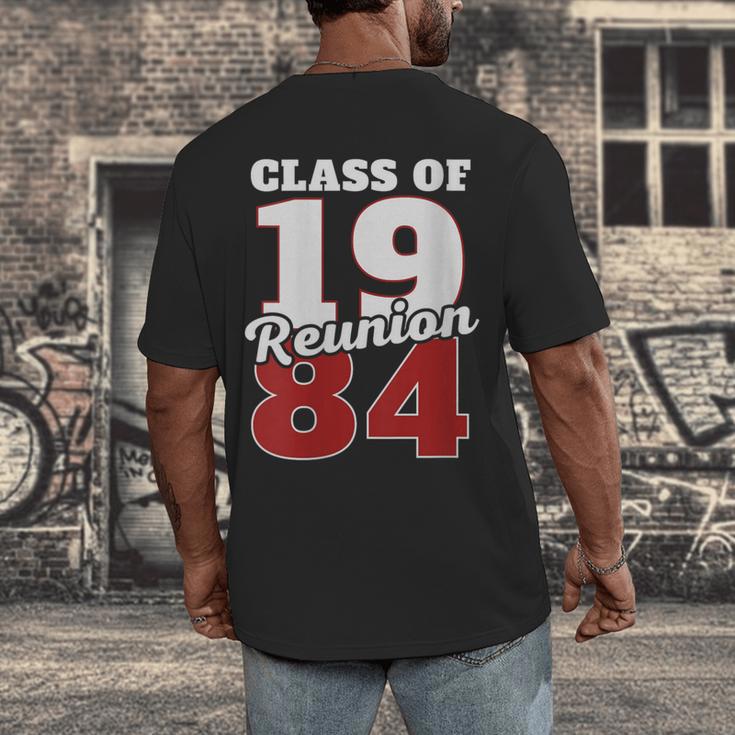 Reunion 1984 Class Of 1984 Reunion 84 Graduation 1984 Men's Back Print T-Shirt