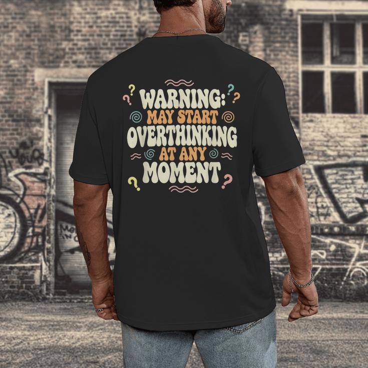 Sarcastic For Deep Thinkers Introverts Groovy Men's Back Print T-Shirt