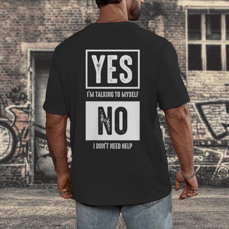 Sarcastic Independent Shopper Introvert Shopping Humor Men's Back Print T-Shirt Sarcastic Independent Shopper Introvert Shopping Humor Men's Back Print T-Shirt