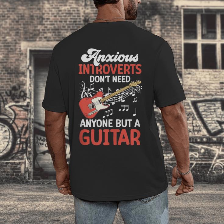 Sarcastic Introvert Need Guitar Sad Song Introvert Guitarist Men's Back Print T-Shirt Sarcastic Introvert Need Guitar Sad Song Introvert Guitarist Men's Back Print T-Shirt