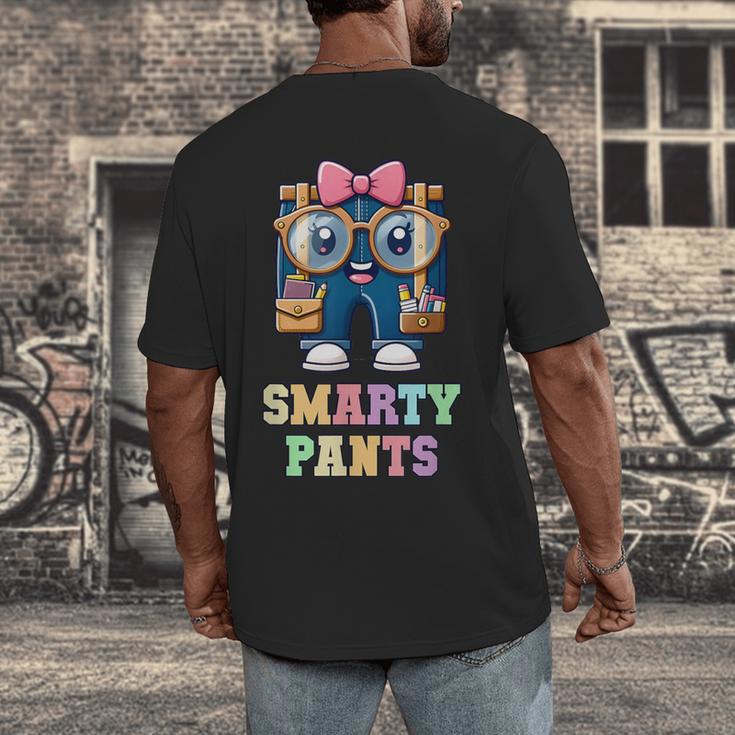 Sarcastic Little MISS SMARTY PANTS Graduation Alumni Game On Men's Back Print T-Shirt