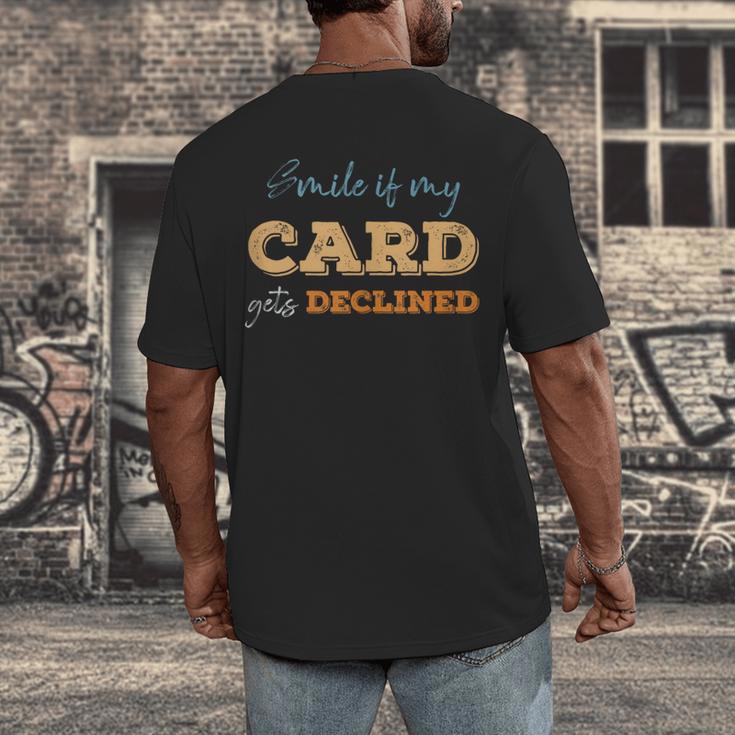 Sarcastic Shopper Introvert Shopaholic Shopping Humor Men's Back Print T-Shirt