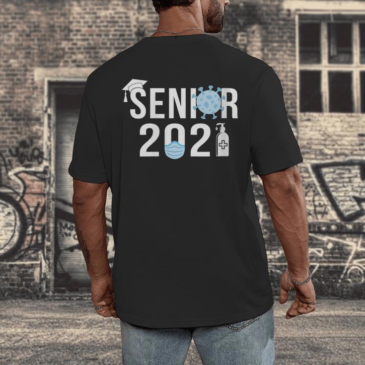 Senior 2021 Grad Shirt 2021 Graduation Men's Back Print T-Shirt