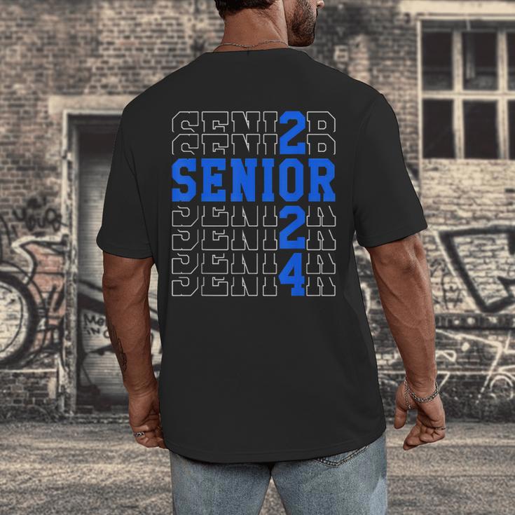 Senior 2024 Graphic Class Of 2024 Graduation Graphic Men's Back Print T-Shirt
