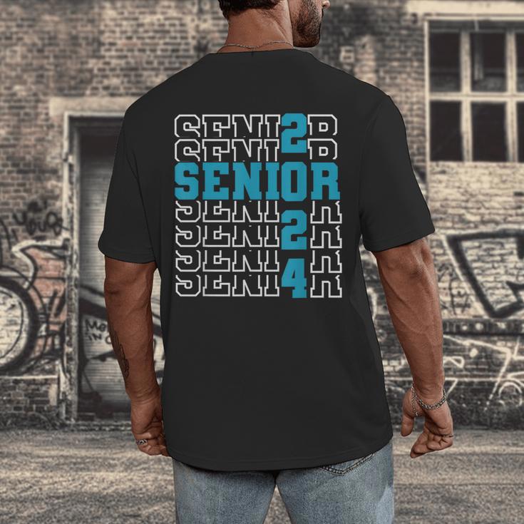 Senior 2024 Graduation Class Of 2024 Senior Boys Girls Men's Back Print T-Shirt
