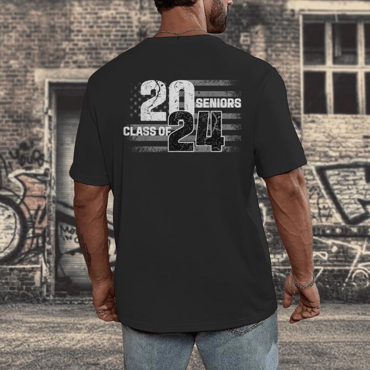 Senior 2024 Graduation Class Of 2024 Senior Women Boy Girl Men's Back Print T-Shirt