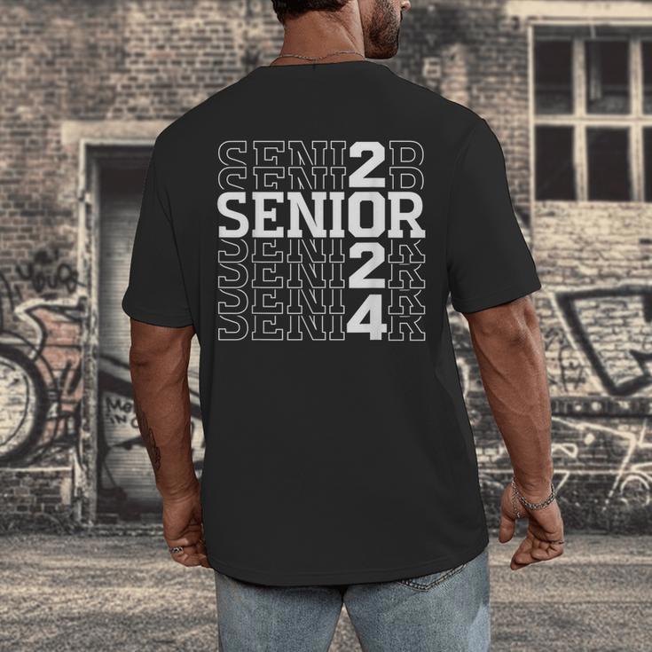 Senior 2024 Graduation Graduate Class Of 2024 Women Boy Girl Men's Back Print T-Shirt