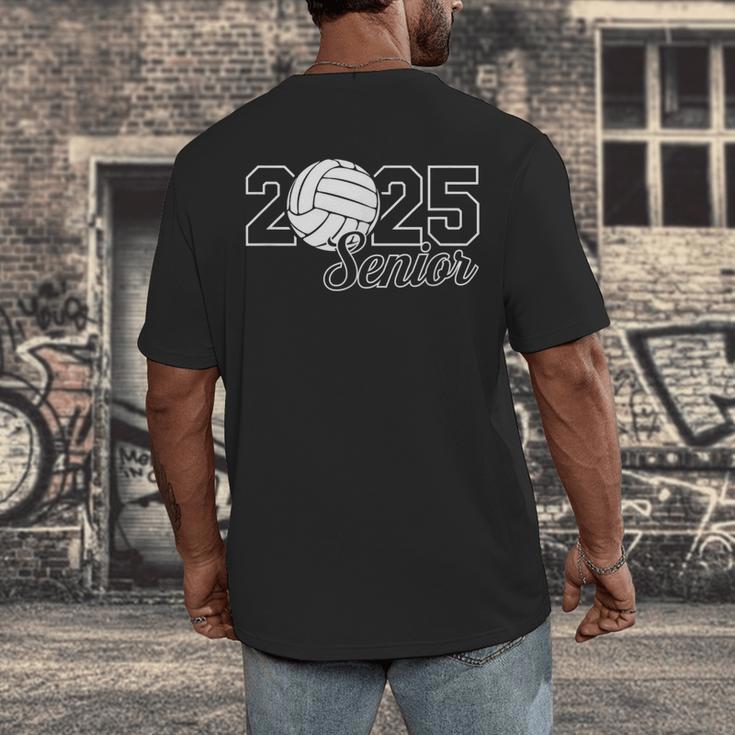 Senior 2025 Volleyball Mom High School Graduation Outfit Pro Men's Back Print T-Shirt