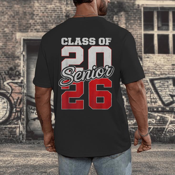 Senior 2026 Class Of 2026 Graduation 2026 Senior 26 Graduate Men's Back Print T-Shirt