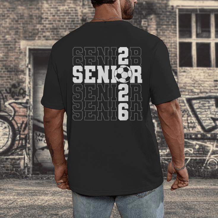 Senior 2026 Soccer Player Class Of 2026 Senior Graduation Men's Back Print T-Shirt