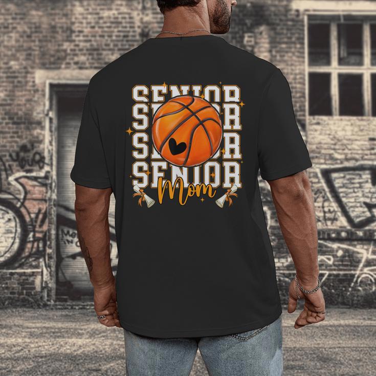 Senior Basketball Mom 2026 Basketball Graduation Men's Back Print T-Shirt