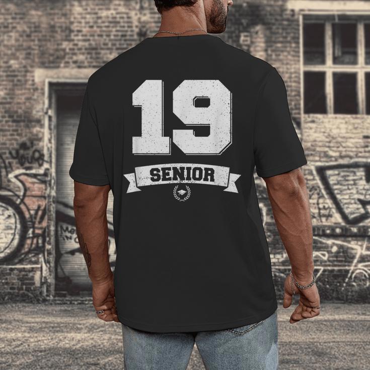 Senior Class Of 2019 Graduation School College Men's Back Print T-Shirt
