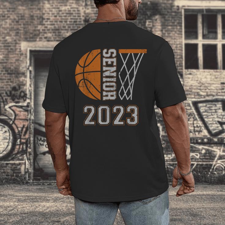 Senior Class Of 2023 Graduation Basketball Team Graduate Men's Back Print T-Shirt
