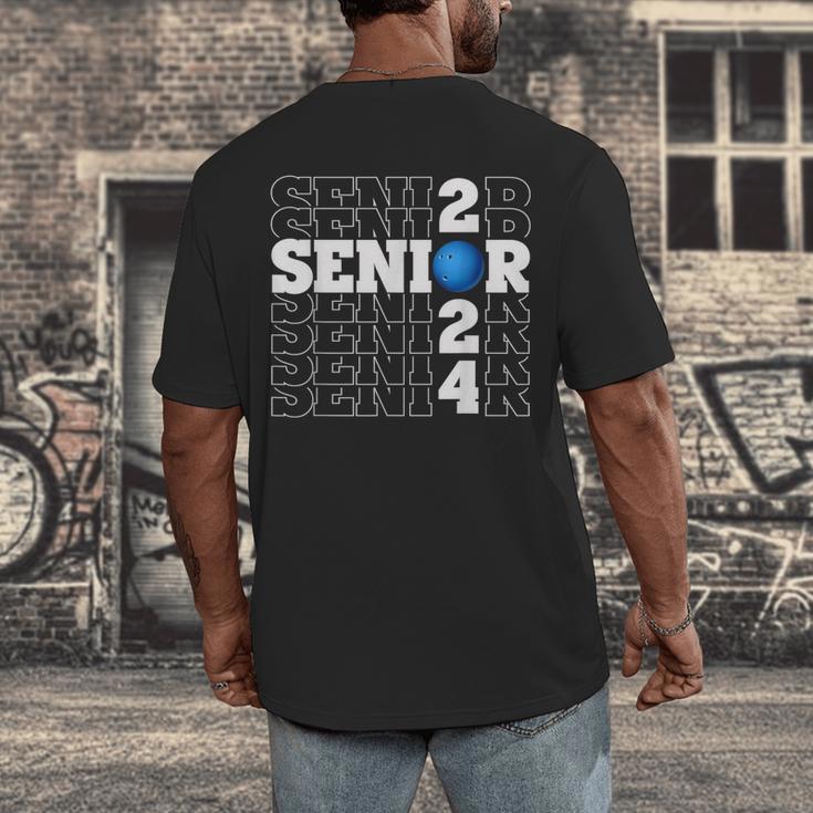 Senior Class Of 2024 Bowling First Day Of School Graduation Men's Back Print T-Shirt