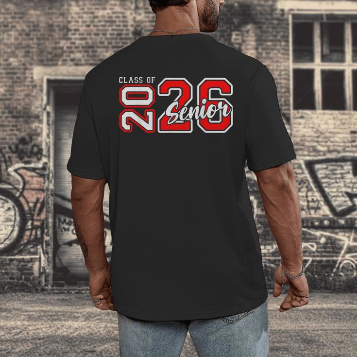 Senior Class Of 2026 Graduation Back To School Senior 26 Men's Back Print T-Shirt