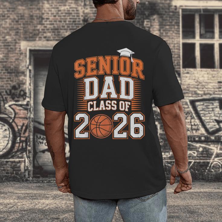 Senior Dad Class Of 2026 Graduate Basketball Graduation 2026 Men's Back Print T-Shirt