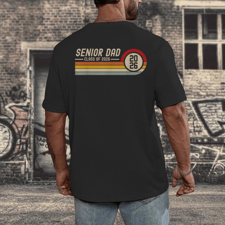 Senior Dad Class Of 2026 Graduation 2026 Graduate Vintage Men's Back Print T-Shirt