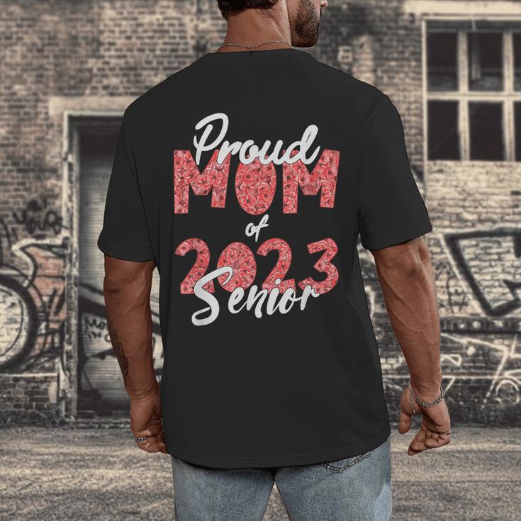 Senior Graduation Class Of 2023 Proud Mom Of 2023 Senior Men's Back Print T-Shirt