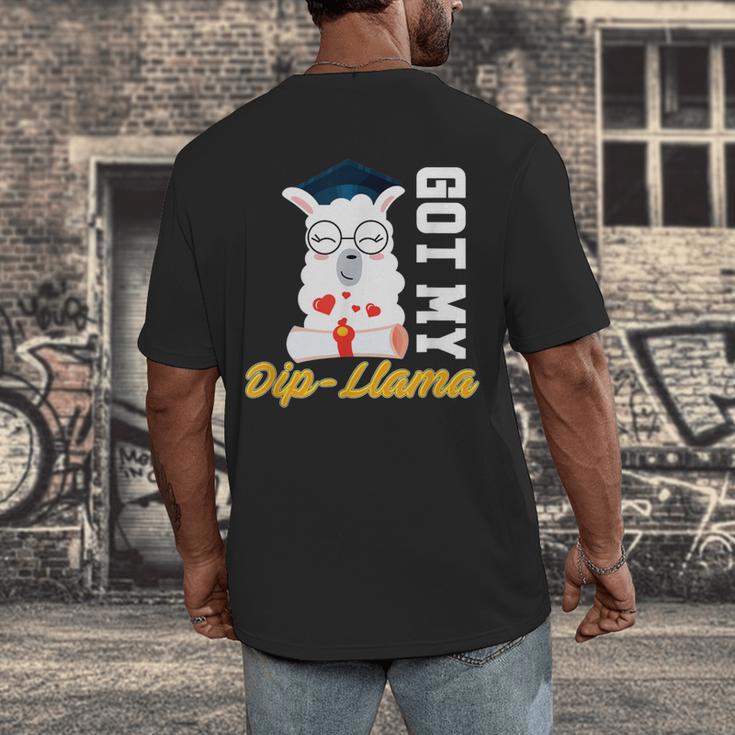 Senior Graduation TShirt 2019 Got My Dip-Llama Diploma Shirt Men's Back Print T-Shirt