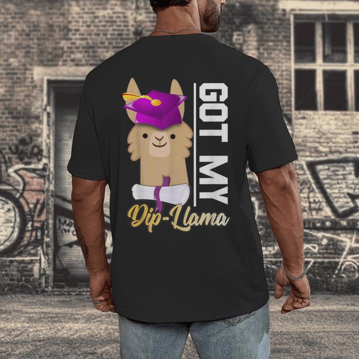 Senior Graduation TShirt 2019 Got My Diploma Llama Pun Shirt Men's Back Print T-Shirt