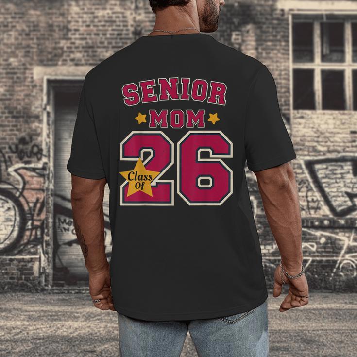 Senior Mom 2026 Proud Senior Mom Class Of 26 For Graduation Men's Back Print T-Shirt