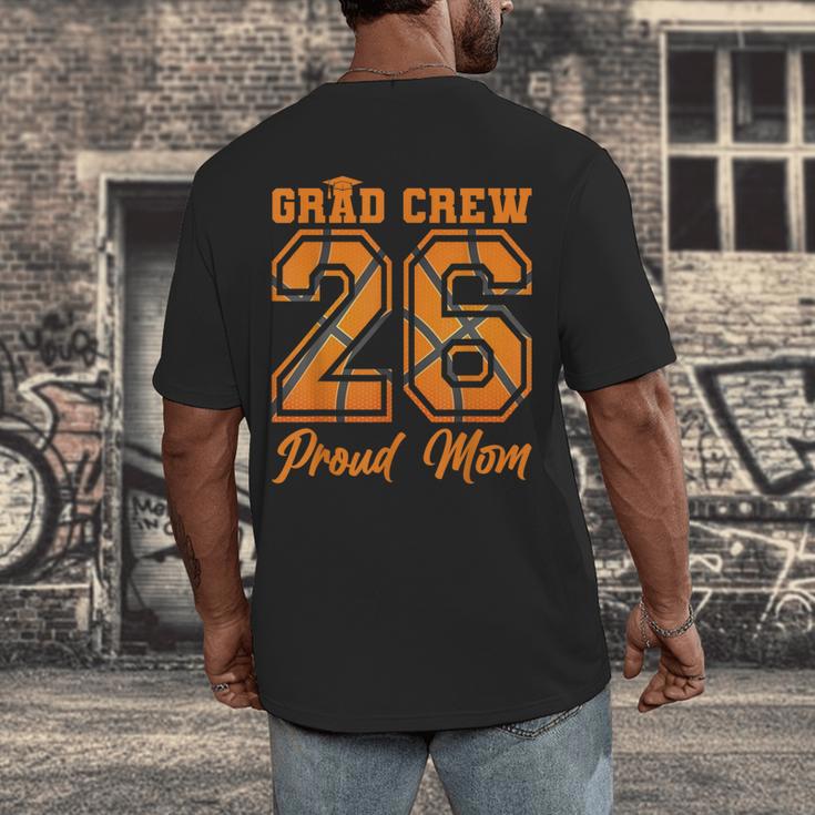 Senior Mom Class Of 2026 Basketball Mom Graduation Men's Back Print T-Shirt