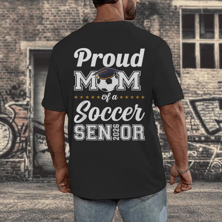 Senior Mom Class Of 2026 Soccer Mom Graduation Men's Back Print T-Shirt