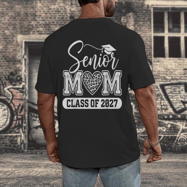 Senior Mom Class Of 2027 Senior Mama 2027 Graduation Men's Back Print T-Shirt