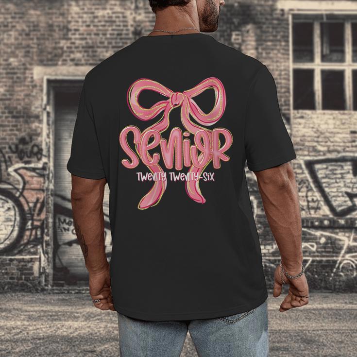 Senior Twenty Twenty-Six Coquette Graduation Class Of 2026 Men's Back Print T-Shirt