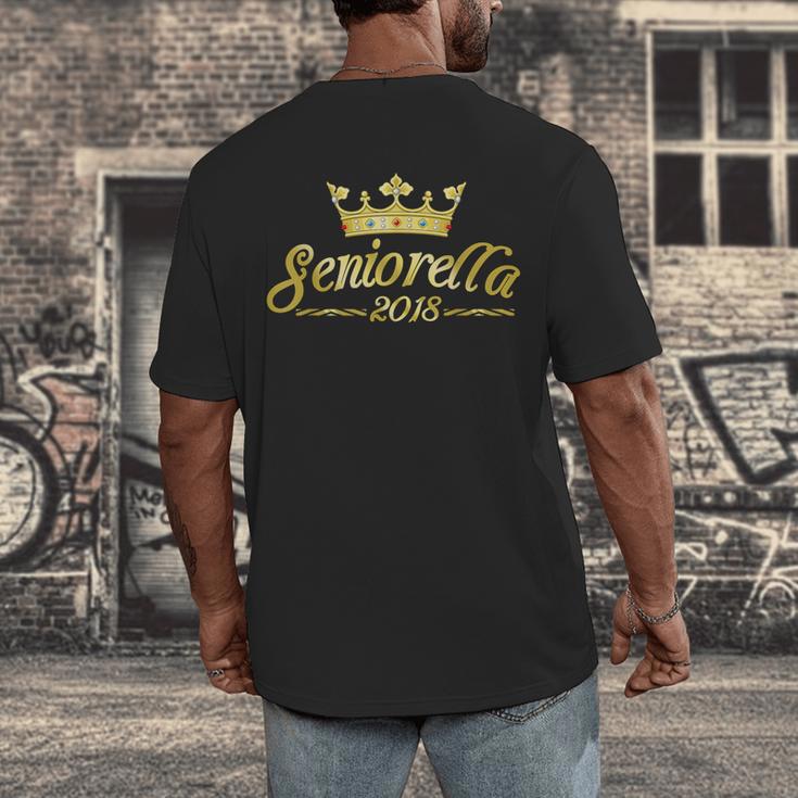 Seniorella 2018Shirt Senior Class Of 2018 Graduation Men's Back Print T-Shirt