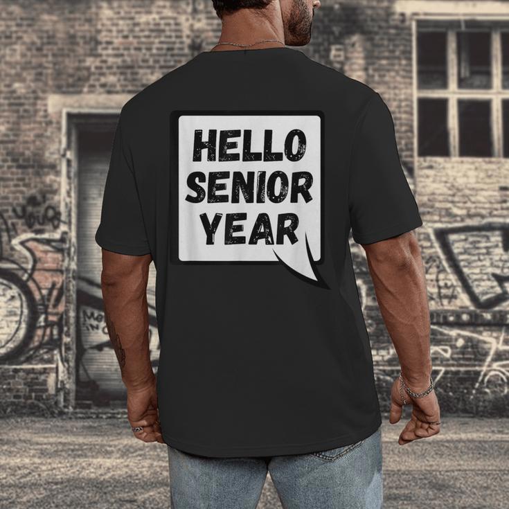Seniors Class Of 2026 Back To School Graduation Men's Back Print T-Shirt
