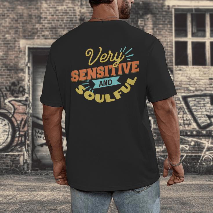 Very Sensitive And Soulful Introvert Men's Back Print T-Shirt Very Sensitive And Soulful Introvert Men's Back Print T-Shirt