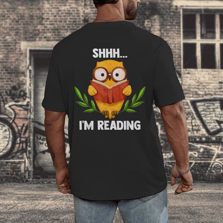 Shhh I'm Reading World Book Day Costume 2026 Kids Men's Back Print T-Shirt Shhh I'm Reading World Book Day Costume 2026 Kids Men's Back Print T-Shirt