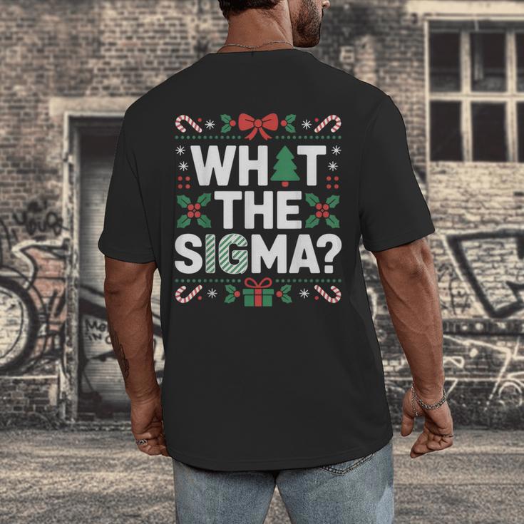 What The Sigma Christmas Party Outfit For Introverts Men's Back Print T-Shirt What The Sigma Christmas Party Outfit For Introverts Men's Back Print T-Shirt