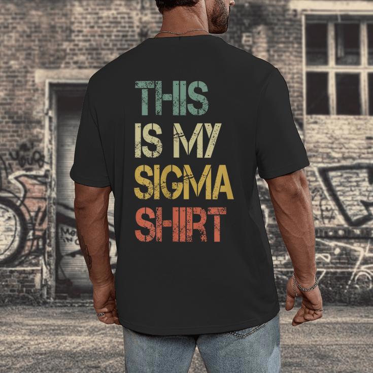 This Is My Sigma Shirt Male Lone Wolf Minimalist Introvert Men's Back Print T-Shirt This Is My Sigma Shirt Male Lone Wolf Minimalist Introvert Men's Back Print T-Shirt