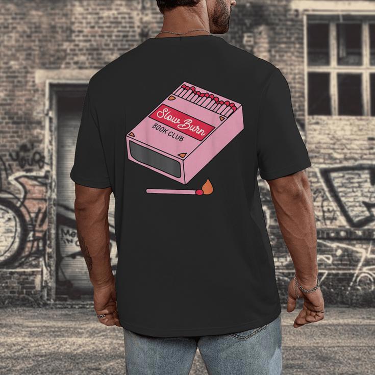 Slow Burn Book Club Men's Back Print T-Shirt Slow Burn Book Club Men's Back Print T-Shirt