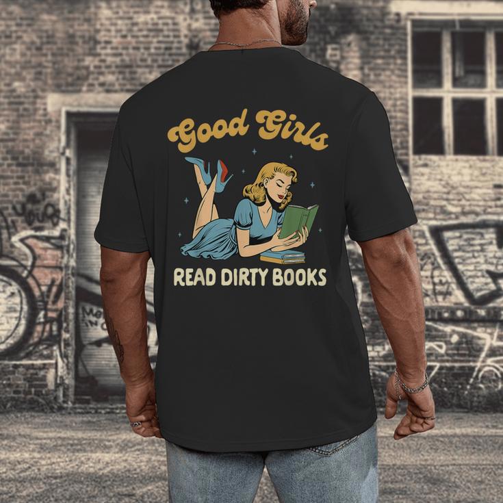 Smut Reader Book Romance Good That Girls Read Dirty Books Men's Back Print T-Shirt