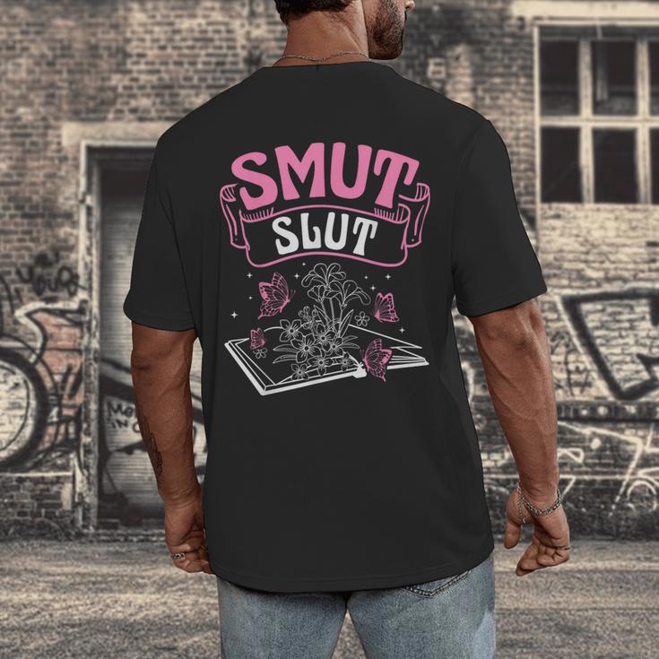 SMUT Slut Provocative Literature Book Club Book Reading Men's Back Print T-Shirt