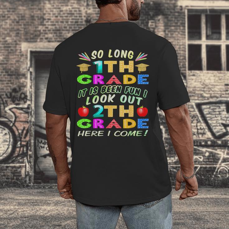So Long 1st Grade 2nd Grade Here I Come Graduation 2022 Men's Back Print T-Shirt