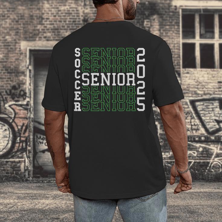 Soccer Senior Night Soccer Senior 2025 Graduation 45 Men's Back Print T-Shirt
