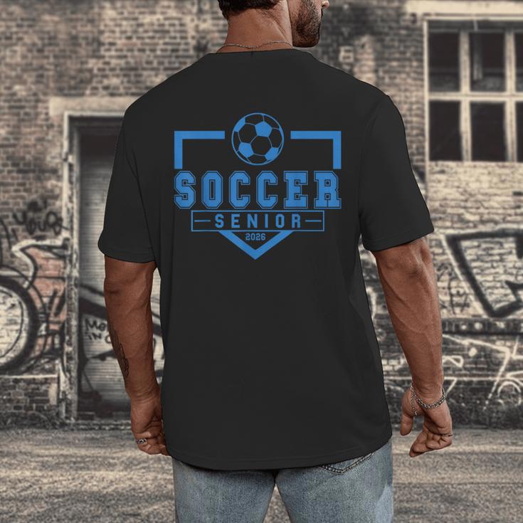 Soccer Senior Night Soccer Senior 2026 Graduation 44 Men's Back Print T-Shirt