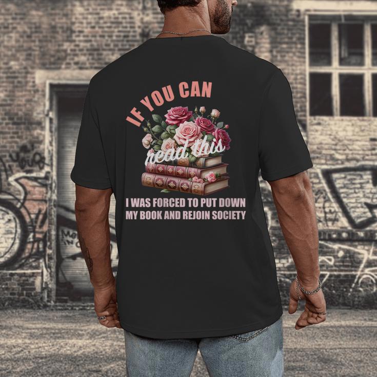 Spicy Book Lover Merch If You Can Read This Fairy Tales Now Men's Back Print T-Shirt Spicy Book Lover Merch If You Can Read This Fairy Tales Now Men's Back Print T-Shirt
