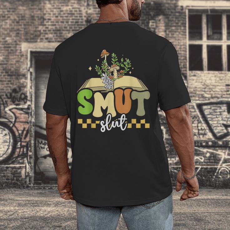 Spicy Book Lover Smut Slut Romance Reading Librarian Men's Back Print T-Shirt