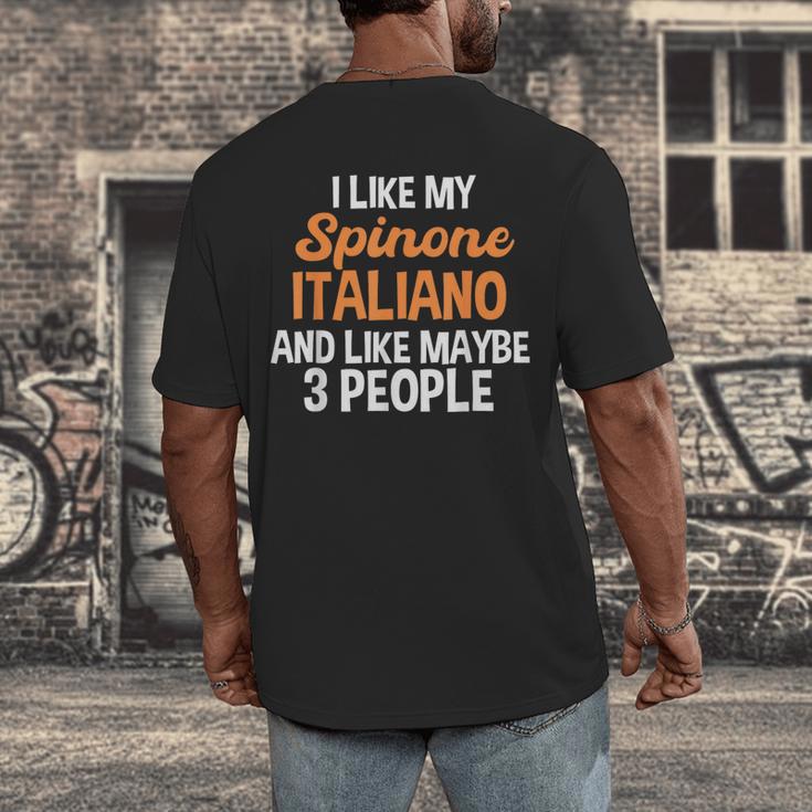 Spinone Italiano Dog Introvert Bracco Spinoso Fur Parent Men's Back Print T-Shirt Spinone Italiano Dog Introvert Bracco Spinoso Fur Parent Men's Back Print T-Shirt