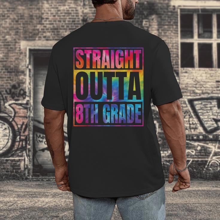 Straight Outta 8th Grade Great Graduation Eighth Grade Men's Back Print T-Shirt