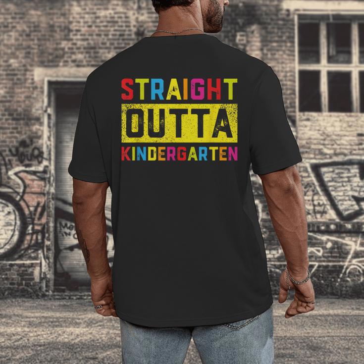 Straight Outta Kindergarten TShirt Graduation Kid Men's Back Print T-Shirt